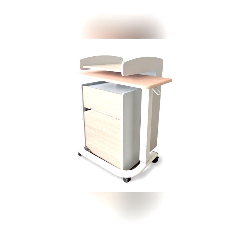 Bedside Cabinet On Casters 1