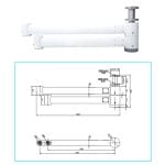 Ceiling-Mounted Lamp Support Arm 1