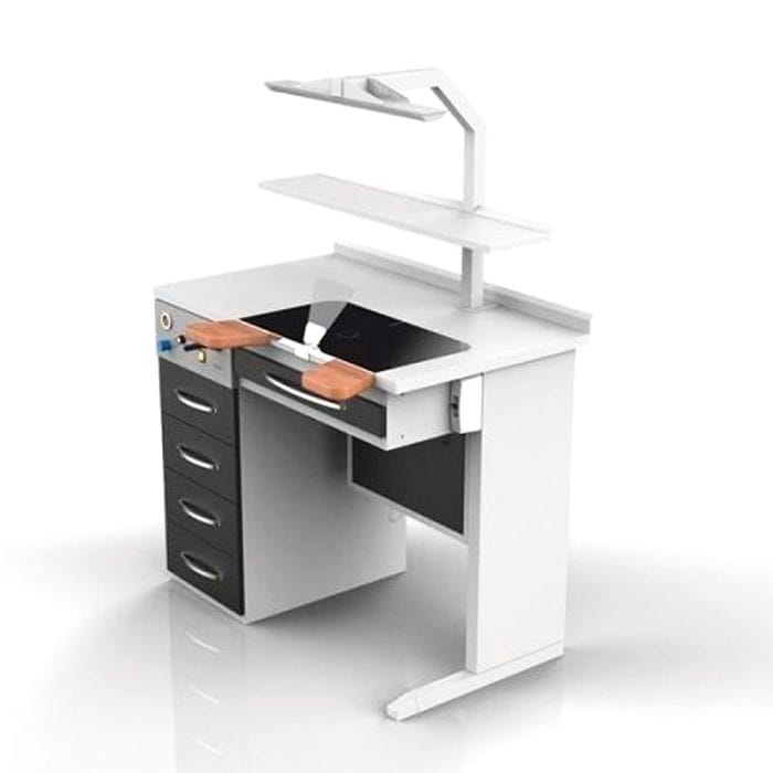 Dental Laboratory Workstation With Light