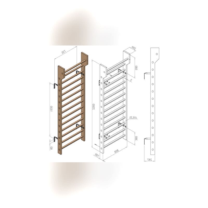 Double Rehabilitation Wall Bars 1