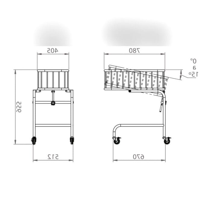 Fixed-Height Hospital Bassinet 1