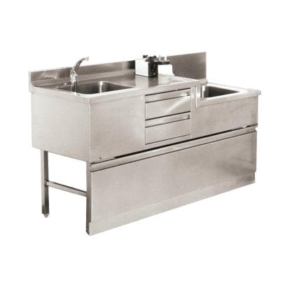 Floor-Mounted Mortuary Washing Unit