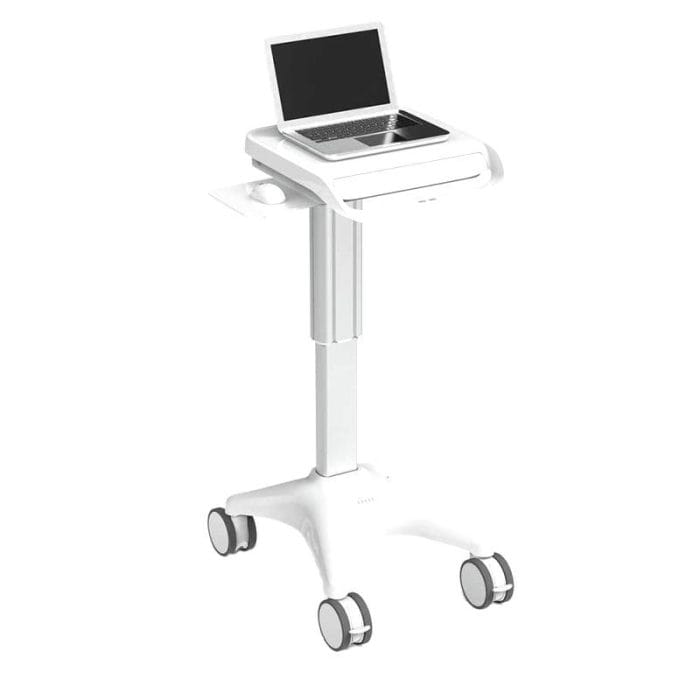 Height-Adjustable Laptop Cart