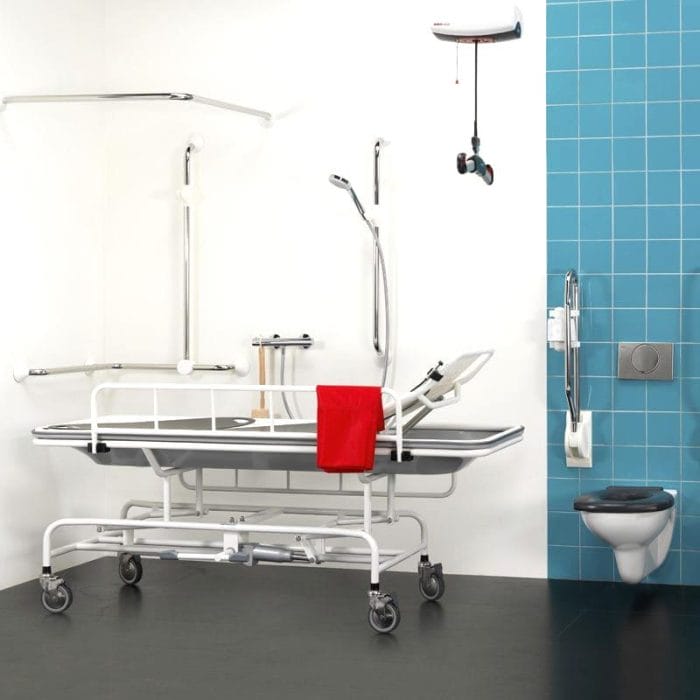 Height-Adjustable Shower Trolley 1