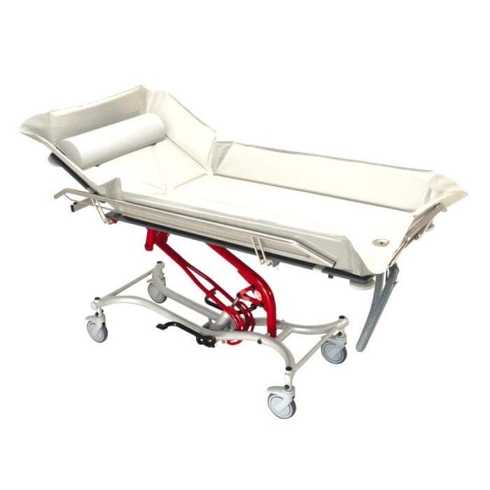 Height-Adjustable Shower Trolley