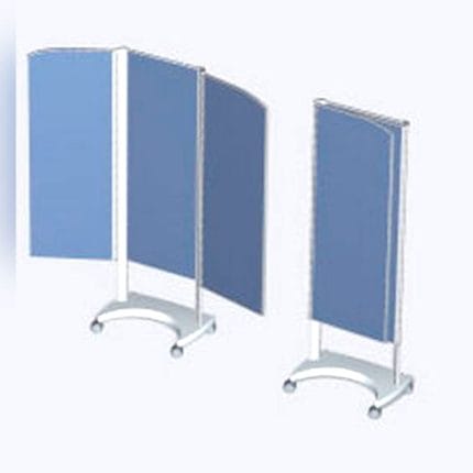 Hospital Screen On Casters 1