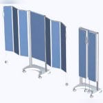 Hospital Screen On Casters 5