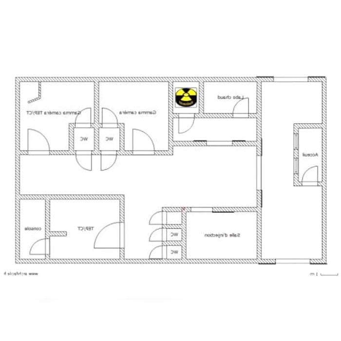 Nuclear Medecine Room Radiation Shielding Wall 7