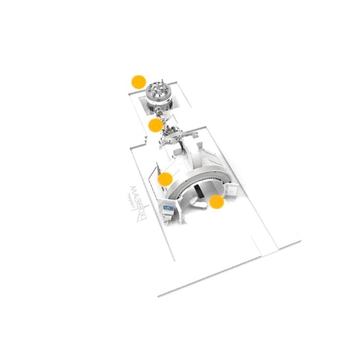 Proton Therapy Cyclotron With Robotized Positioning Table 1