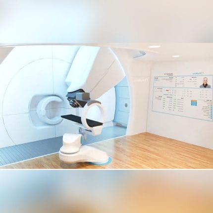 Proton Therapy Cyclotron With Robotized Positioning Table 1