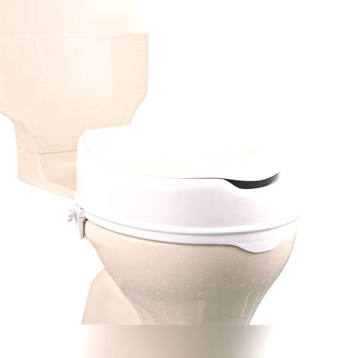 Raised Toilet Seat With Lid