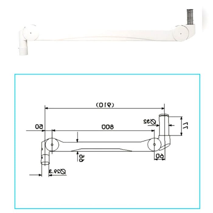 Wall-Mounted Monitor Support Arm 1