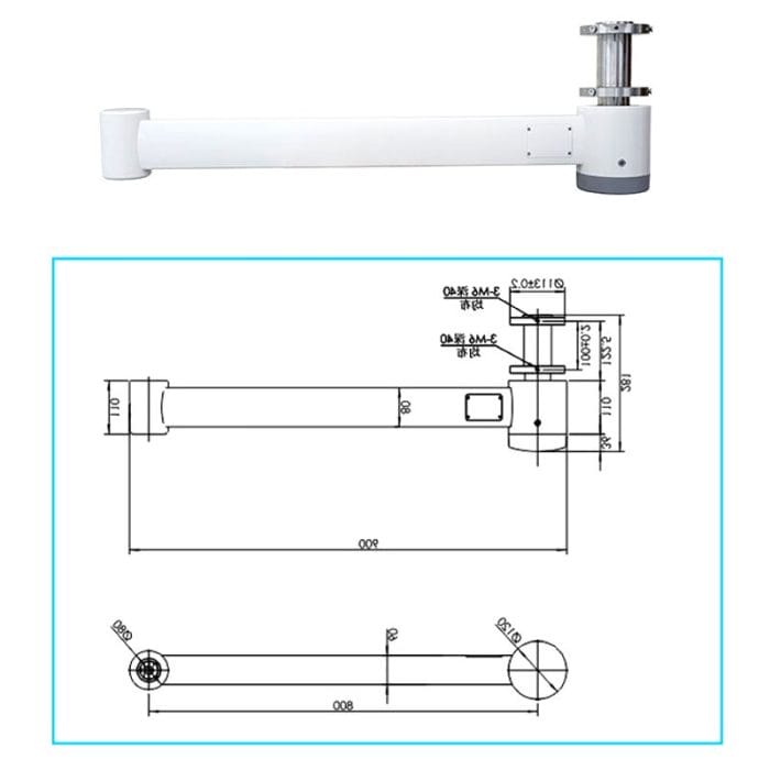 Wall-Mounted Monitor Support Arm 1